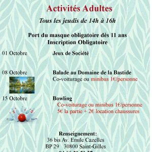 Ateliers Adultes